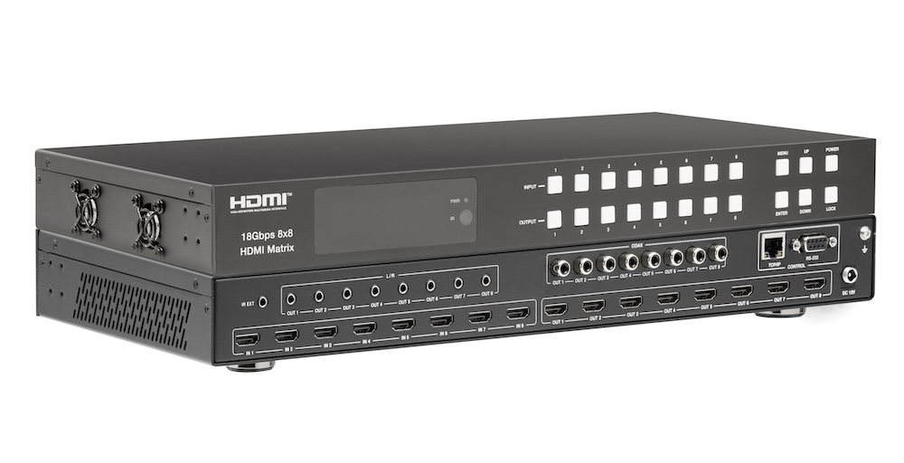 ke-non ケノン ver8.7 18Gbps 8×8 HDMI Matrix with ARC Function