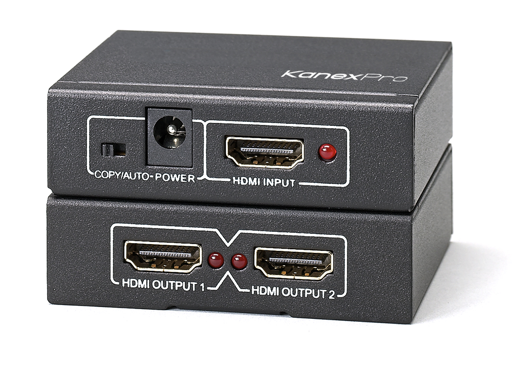2-Port HDMI® Distribution Amplifier Splitter - 4K 30Hz